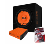 GAS MAD subwoofer set MAD B1-112 + MAD A1-500.1D + WK20 kabelset
