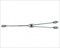 CONNECTION STM 030 rca splitter 1x female naar 2x male lengte 30cm