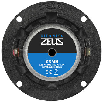 Hifonics Zeus ZXM3 middentoner set 75 mm 125 watts RMS