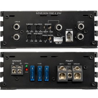 Ground Zero GZHA Mini One-K 24V monoblock versterker 1000 watts RMS