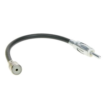 Antenne adapter met 20 cm kabel Din plug naar ISO connector