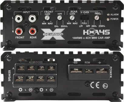 Excursion HXA-45 compacte analoge 4 kanaals versterker 400 watts RMS