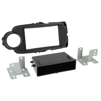 Toyota Yaris radio paneel 1-din zwart 10/2011 - 07/2014