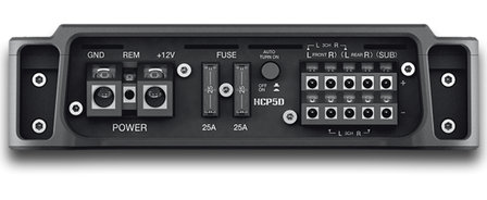 Hertz HCP5D versterker 5 kanaals 750 watts RMS inclusief bass-remote