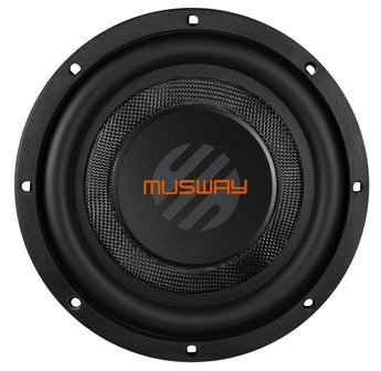 MusWay MWS822 flat subwoofer 8 inch 250 watts RMS DVC 2 ohms