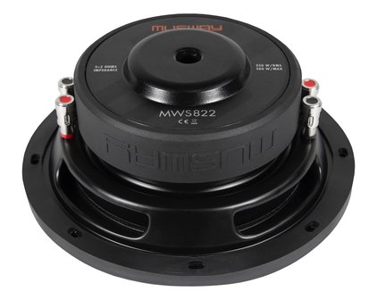 MusWay MWS822 flat subwoofer 8 inch 250 watts RMS DVC 2 ohms