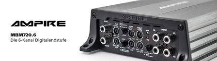 Ampire MBM720.6 versterker 6 kanaals 720 watts RMS