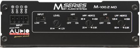 Audio System M100.2MD versterker 2 kanaals 300 watts RMS