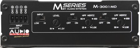Audio System M300.1MD mono block versterker 300 watts RMS 2 ohms