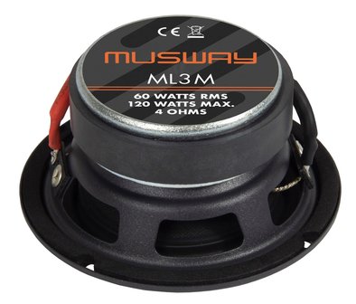 MusWay ML3M middentoon luidspreker set 75mm 60 watts RMS