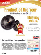 MusWay MG6.3A high end actieve luidspreker set 16,5 cm 3-weg compo 125 watts RMS