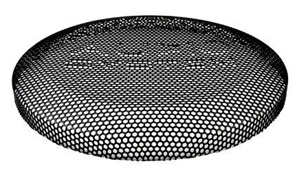 Audio System GI-12 subwoofer grille zwart 12 inch hexagon met logo