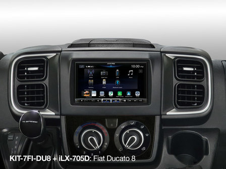 Alpine iLX-705D 2DIN DAB+ autoradio met bluetooth usb Apple Carplay &amp; Android Auto