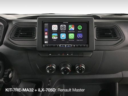 Alpine iLX-705D 2DIN DAB+ autoradio met bluetooth usb Apple Carplay &amp; Android Auto