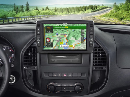 Alpine X903D-V447 9 inch DAB+ navigatie radio met Apple CarPlay &amp; Android Auto voor Mercedes Vito