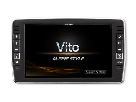 Alpine X903D-V447 9 inch DAB+ navigatie radio met Apple CarPlay &amp; Android Auto voor Mercedes Vito