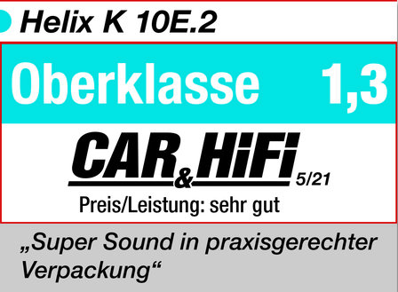 Helix K10E.2 downfiring bass-reflex kist 10 inch 300 watts RMS DVC 2 ohms