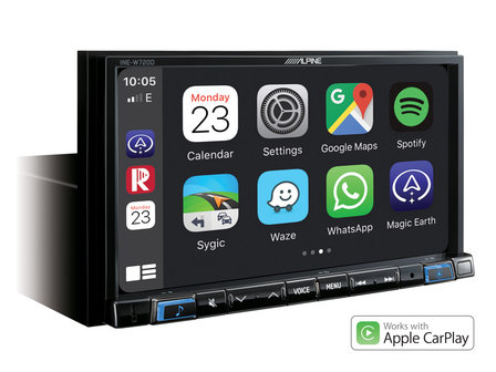 Alpine INE-W720DC truck &amp; camper navigatie DAB+ radio met Apple CarPlay &amp; Android Auto
