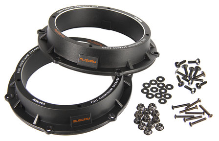 MusWay VAG MSR-VO1 aluminium luidspreker adapter ringen set 165mm voor VAG modellen 6 gaats