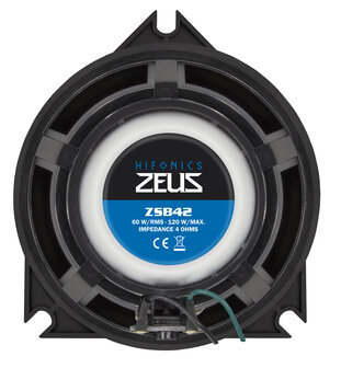 Hifonics Zeus ZSB42 custom fit 10cm 2-weg luidspreker set 60 watts RMS voor BMW &amp; MINI