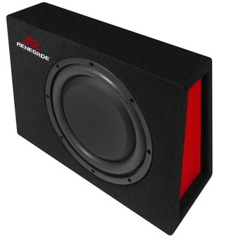 Renegade RXS1000 compacte 10 inch gesloten bass kist 200 watts RMS 4 ohms