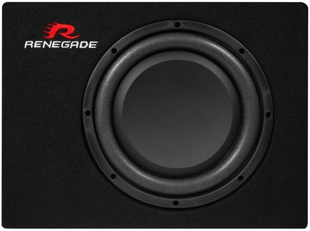 Renegade RXS1000 compacte 10 inch gesloten bass kist 200 watts RMS 4 ohms