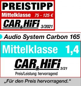 Audio System CARBON 165 luidspreker set 16,5 cm 2-weg compo 80 watts RMS 3 ohms