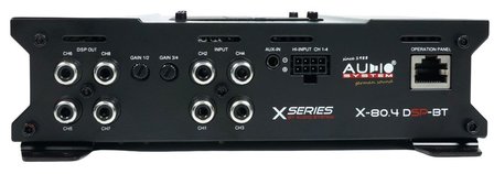 Audio System X-80.4DSP-BT versterker 4 kanaals met 8 kanaals DSP bluetooth &amp; app control