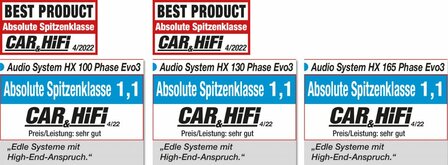 Audio System HX100-PHASE EVO3 high end 10 cm 2-weg compo set 100 watts RMS