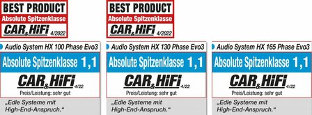 Audio System HX165 PHASE EVO3 high end 16,5cm 2-weg compo luidspreker set 175 watts RMS