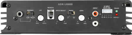 Ground Zero Iridium GZIA1.2000D monoblock versterker 1800 watts RMS 1 ohms