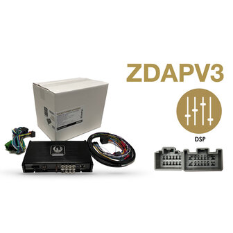 Phoenix Gold ZDAPV3 DSP versterker 400 watts RMS power &amp; sound upgrade Volvo