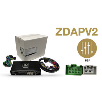 Phoenix Gold ZDAPV2 DSP versterker 400 watts RMS power &amp; sound upgrade Volvo