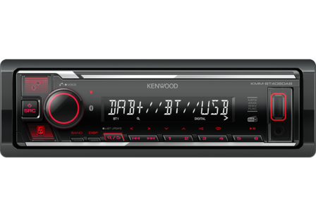 Kenwood KMM-BT408DAB autoradio 1-din dab+ bluetooth usb