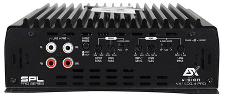 ESX VISION VX1400.4-PRO high power 4 kanaals versterker 1400 watts RMS