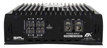 ESX VISION VX1400.4-PRO high power 4 kanaals versterker 1400 watts RMS