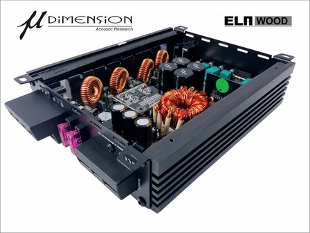 U-Dimension ELA-WOOD high power versterker 4 kanaals 1200 watts RMS