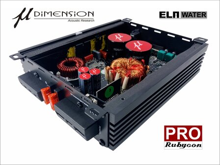 U-Dimension ELA-WATER-PRO high power mono versterker 1200 watts RMS 2 ohms