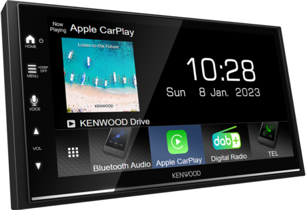 Kenwood DMX7722DABS autoradio wireless Apple Carplay &amp; Android Auto Wifi bluetooth