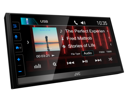 JVC KW-M785DBW DAB+ autoradio wireless apple carplay &amp; android auto bluetooth usb