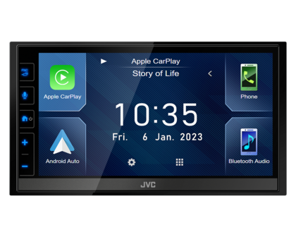 JVC KW-M785DBW DAB+ autoradio wireless apple carplay &amp; android auto bluetooth usb