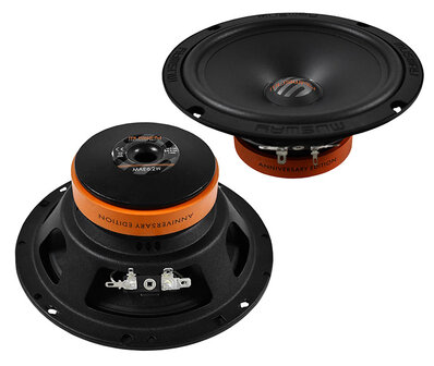 MusWay MAE6.2W kickbassen set 16,5 cm 100 watts RMS Jubileum Edition