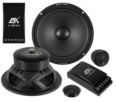 ESX Vision VXP6.2C high end luidspreker set 16,5 cm 2-weg compo 125 watts RMS 4 ohms