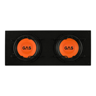GAS AUDIO MAD B1-210 gesloten subwoofer kist 2 x 10 inch 500 watts RMS 2 ohms