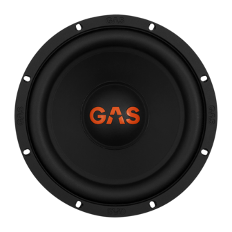 GAS AUDIO MAD S2-8D2 subwoofer 8 inch 250 watts RMS DVC 2 ohms