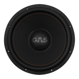 GAS AUDIO MAX S1-18D1 high power subwoofer 18 inch 1800 watts RMS DVC 1 ohms