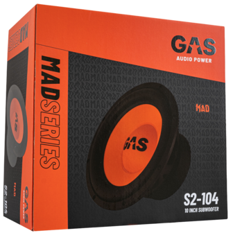 GAS AUDIO MAD S2-104 subwoofer 10 inch 300 watts RMS 4 ohms