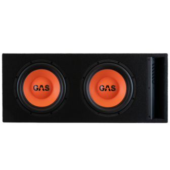 GAS AUDIO MAD B2-210 bassreflex subwoofer kist 2 x 10 inch 600 watts RMS 2 ohms