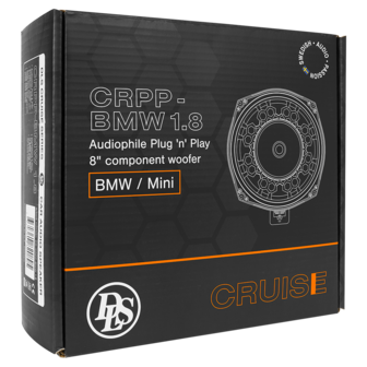 DLS Cruise CRPP-BMW1.8 custom fit 8 inch subwoofer 120 watts RMS BMW &amp; MINI