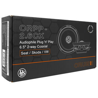 DLS Cruise CRPP-2.6CX custom fit 16,5 cm luidspreker set 90 watts RMS MAN Seat / Skoda / VW